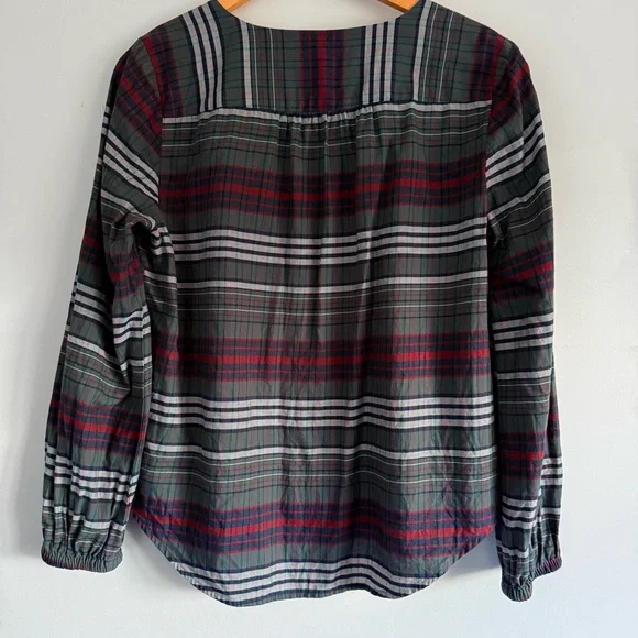 Madewell Plaid Button-Up Top - 100% Cotton - Picture 2 of 7